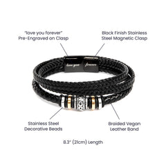 Love You Forever Will Never Lose (To My Grandson) – Bracelet